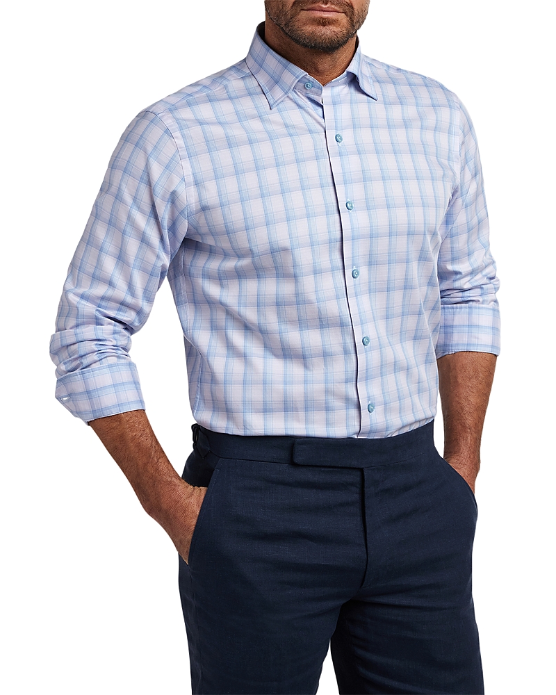 David Donahue Twill Check Shirt