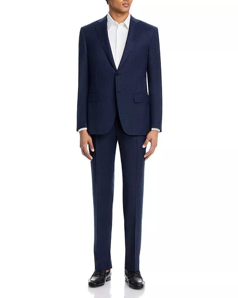 Canali Siena Textured Tonal Regular Fit Suit