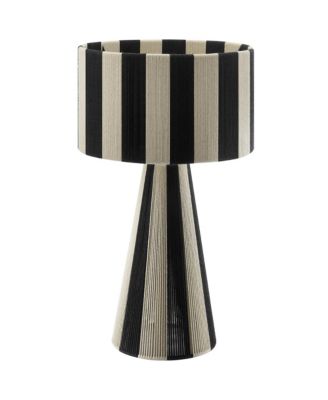 Renae Handwoven Cotton Thread Striped Table Lamp