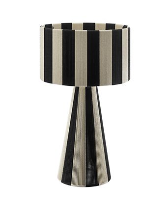 Renae Handwoven Cotton Thread Striped Table Lamp