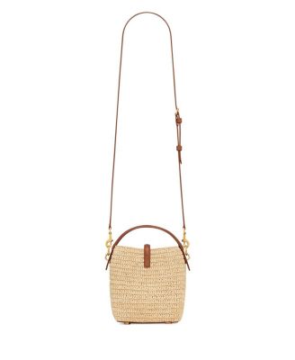 Le 37 Mini Bucket Bag in Raffia