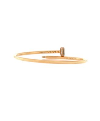 Small Juste un Clou Bracelet 18K Gold with Diamonds