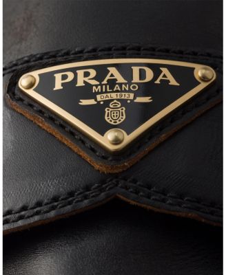  Women's Chocolate Antiqued Leather Loafers