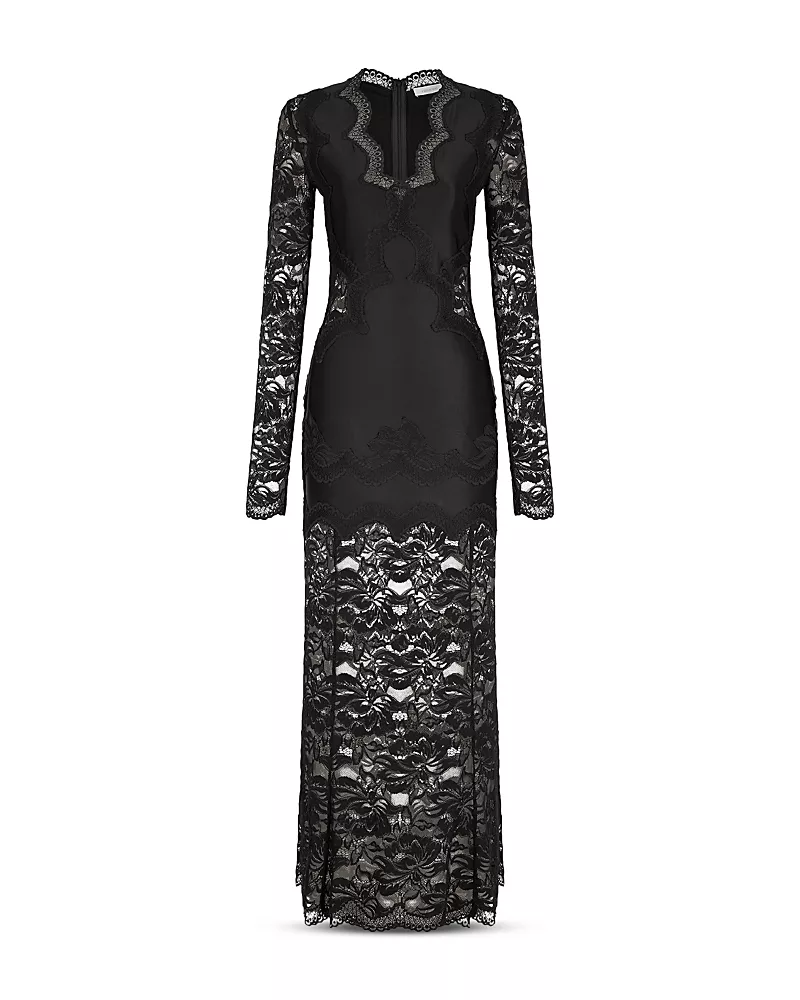 Rabanne Lace Long Sleeve Dress