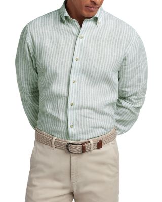 Linen Stripe Sport Shirt