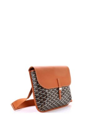 Coursier Messenger Bag Coated Canvas and Leather