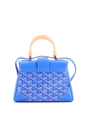 Mini Saigon Top Handle Bag Coated Canvas with Leather