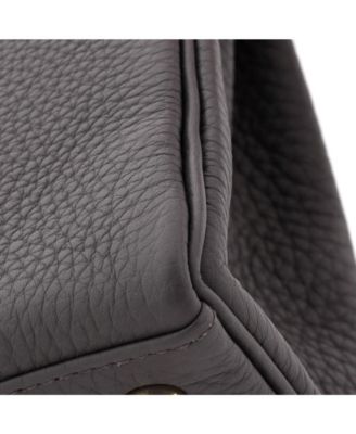 Kelly 25 Handbag Grey Togo with Gold Hardware