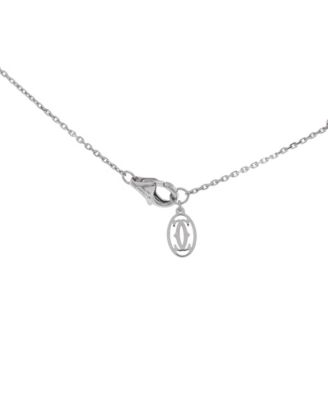 XS Cartier D'Amour Pendant Necklace 18K White Gold and Diamond ,16.25"