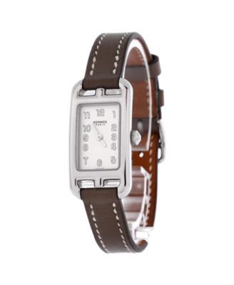 Nantucket Quartz Watch in Stainless Steel and Leather 17mm