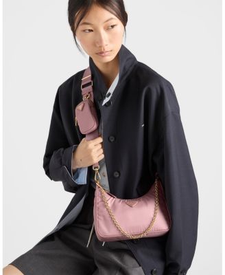 Re-Edition 2005 Re-Nylon Bag with Saffiano Mini Bag