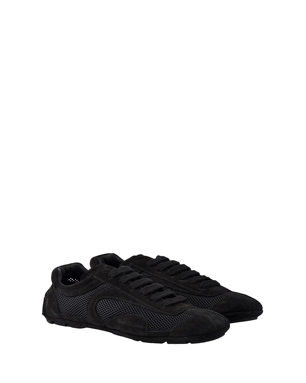 Prada Men's Montecarlo Re-Edition 2005 Suede and Mesh Sneakers