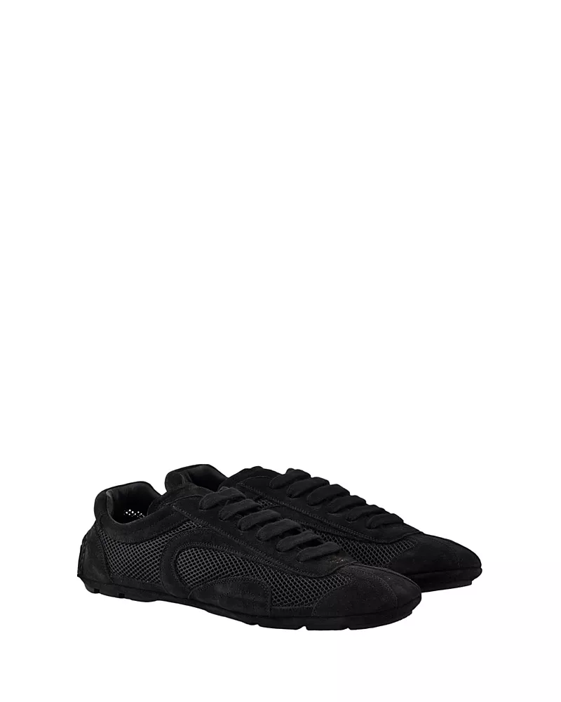 Prada Men's Montecarlo Re-Edition 2005 Suede and Mesh Sneakers