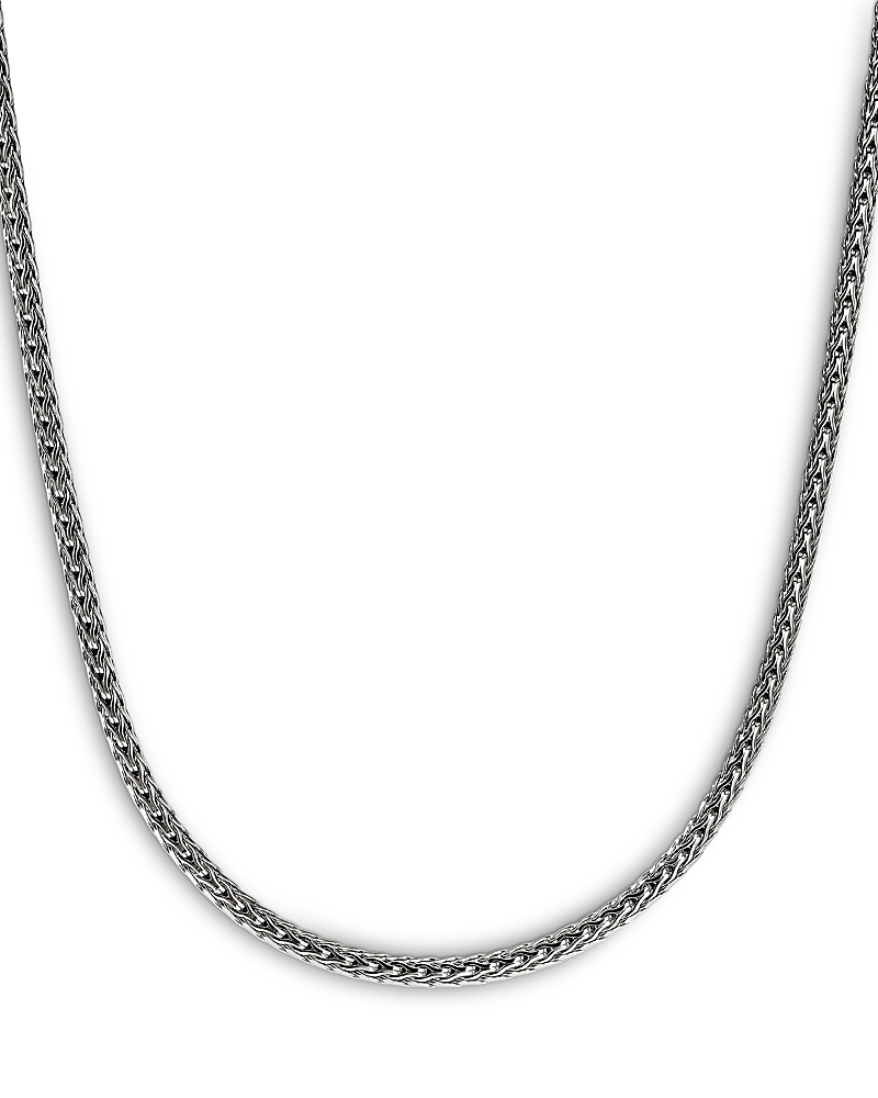 John Hardy Sterling Silver Chain Icon Woven Link Necklace, 24