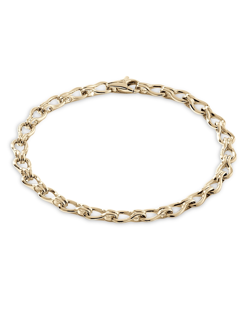 John Hardy 14K Yellow Gold Surf Open Link Chain Bracelet · Medium