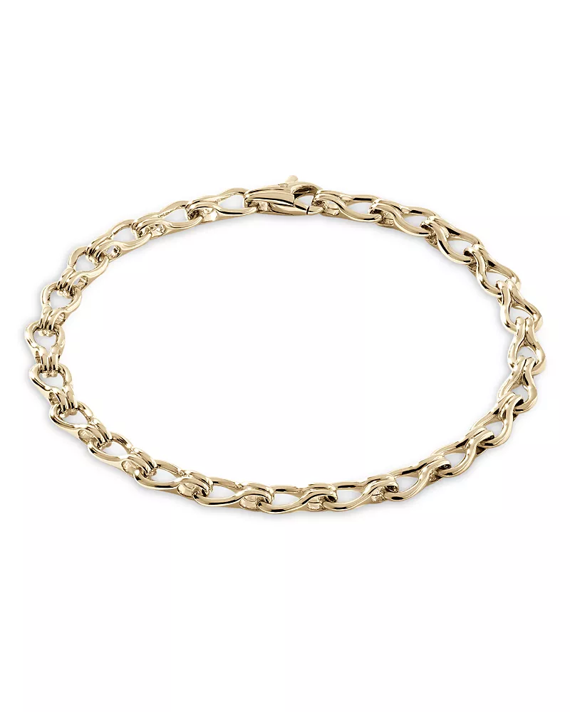 John Hardy 14K Yellow Gold Surf Open Link Chain Bracelet