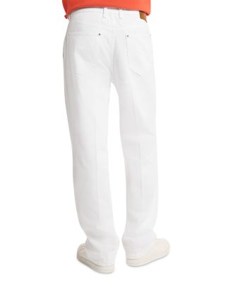 Finn Regular Fit Crease Jeans in White