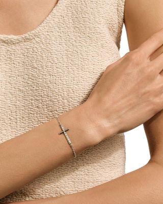 Sterling Silver JH Essentials Cross Chain Link Bracelet