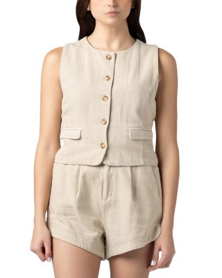 Cotton Linen Vest