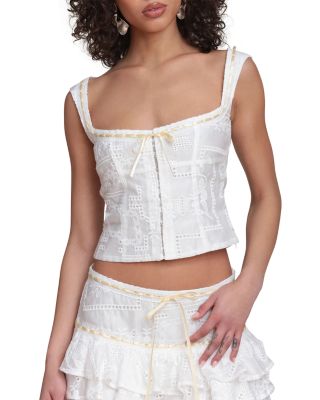 Embroidered Corset Top