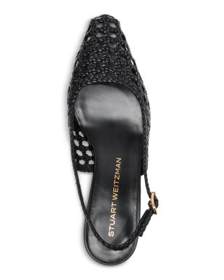 Women's Stassi 50 Woven Slingback Pumps