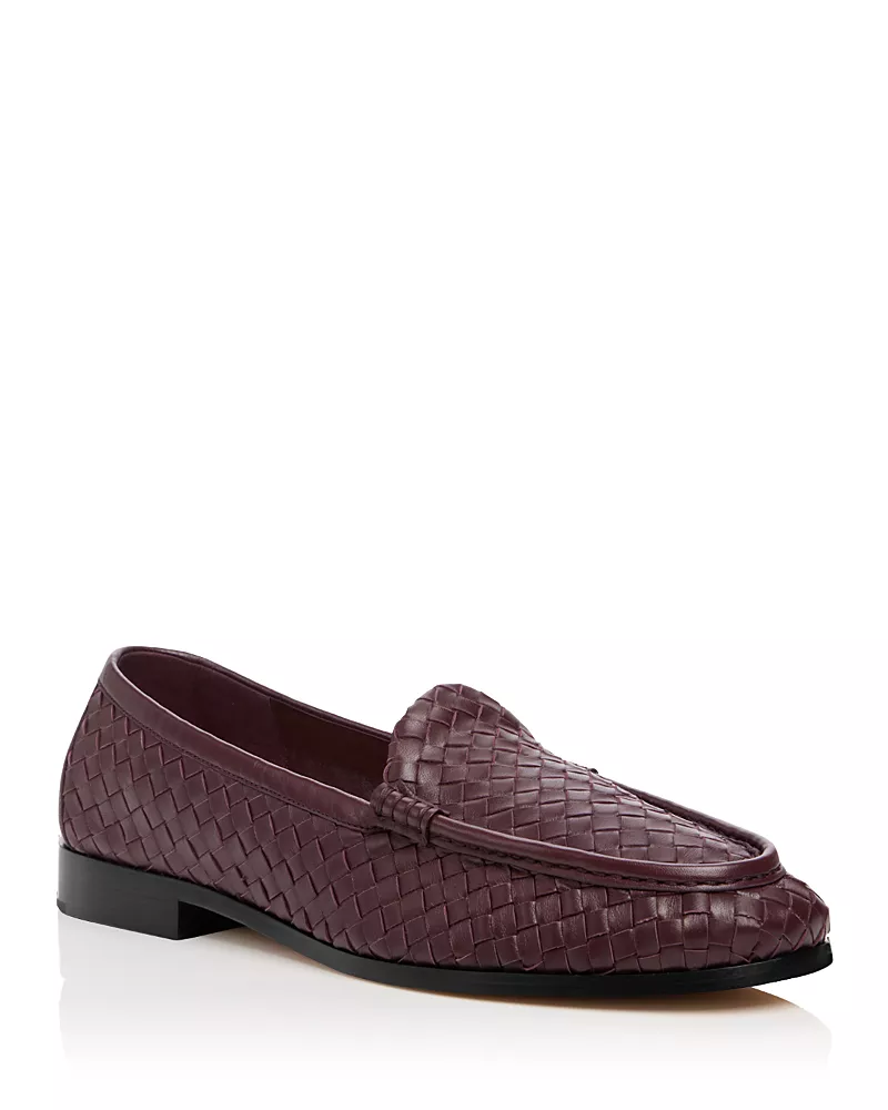 Bottega Veneta Men's Silenzio Intrecciato Loafers