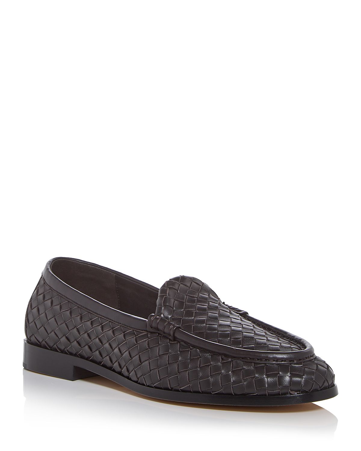 Bottega Veneta Men's Intrecciato Lenzio Loafers