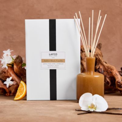 Amber Black Vanilla Signature Reed Diffuser, 15 oz.