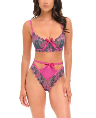 Rosie Embroidered Underwire Bra Set