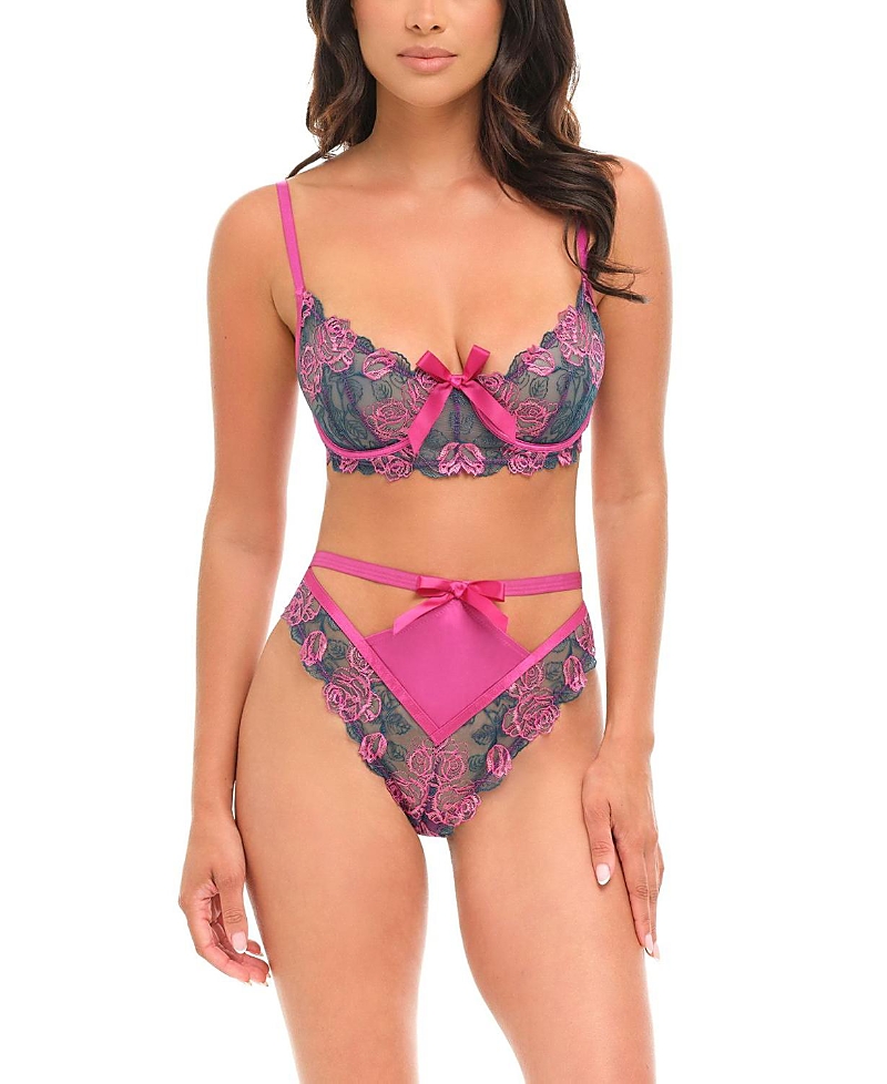 Oh La La Cheri Rosie Embroidered Underwire Bra Set