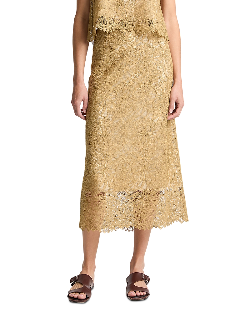 Vince Lace Midi Skirt