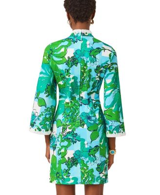  Shealyn 3/4 Sleeve Stretch Cotton Dress