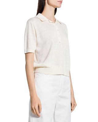 Semi Sheer Polo Top