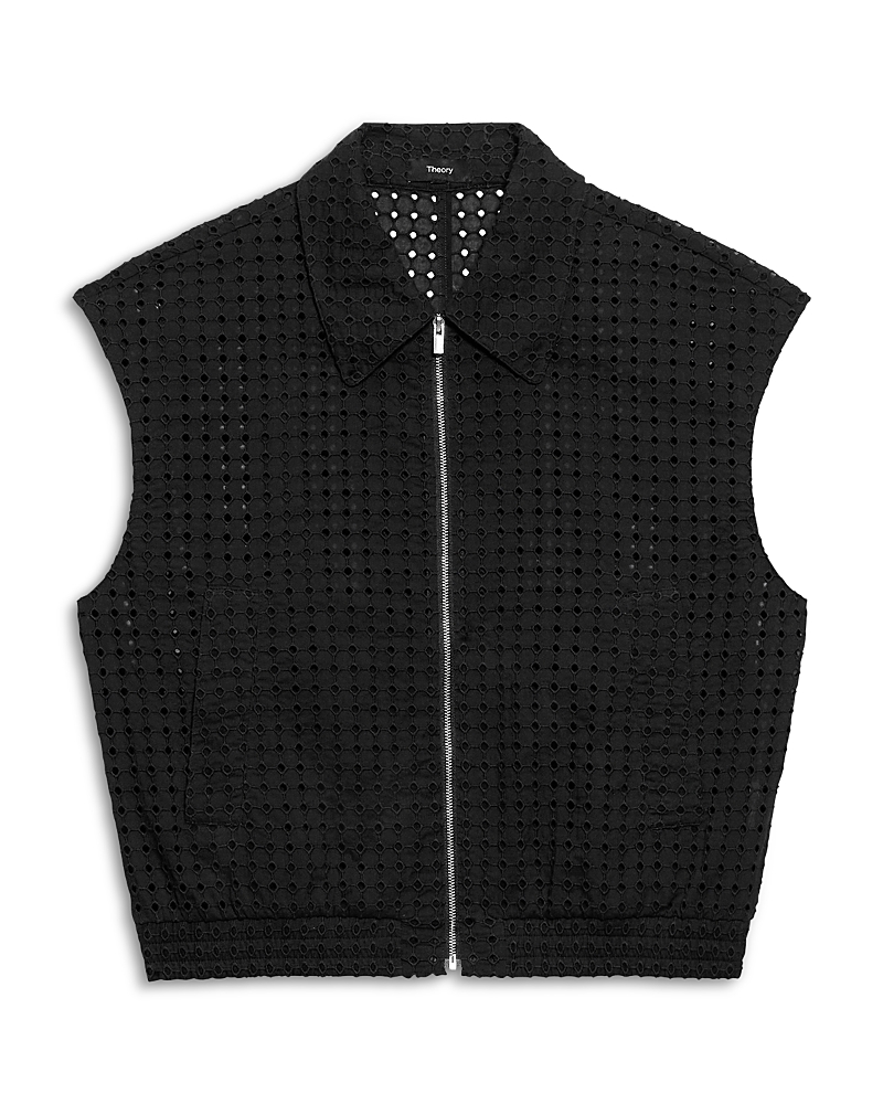 Theory Eyelet Embroidered Vest