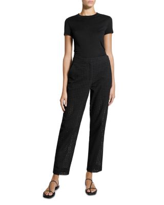 Eyelet Embroidered Pants