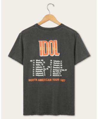  Unisex Billy Idol 1987 North American Tour Vintage Tee