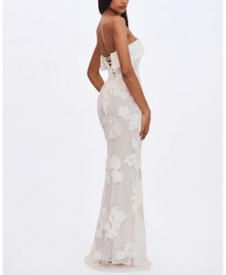  Raphaela Floral Strapless Mermaid Wedding Dress