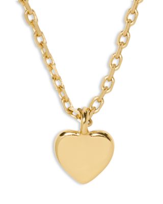 Mini Heart Pendant Necklace, 16-19" 