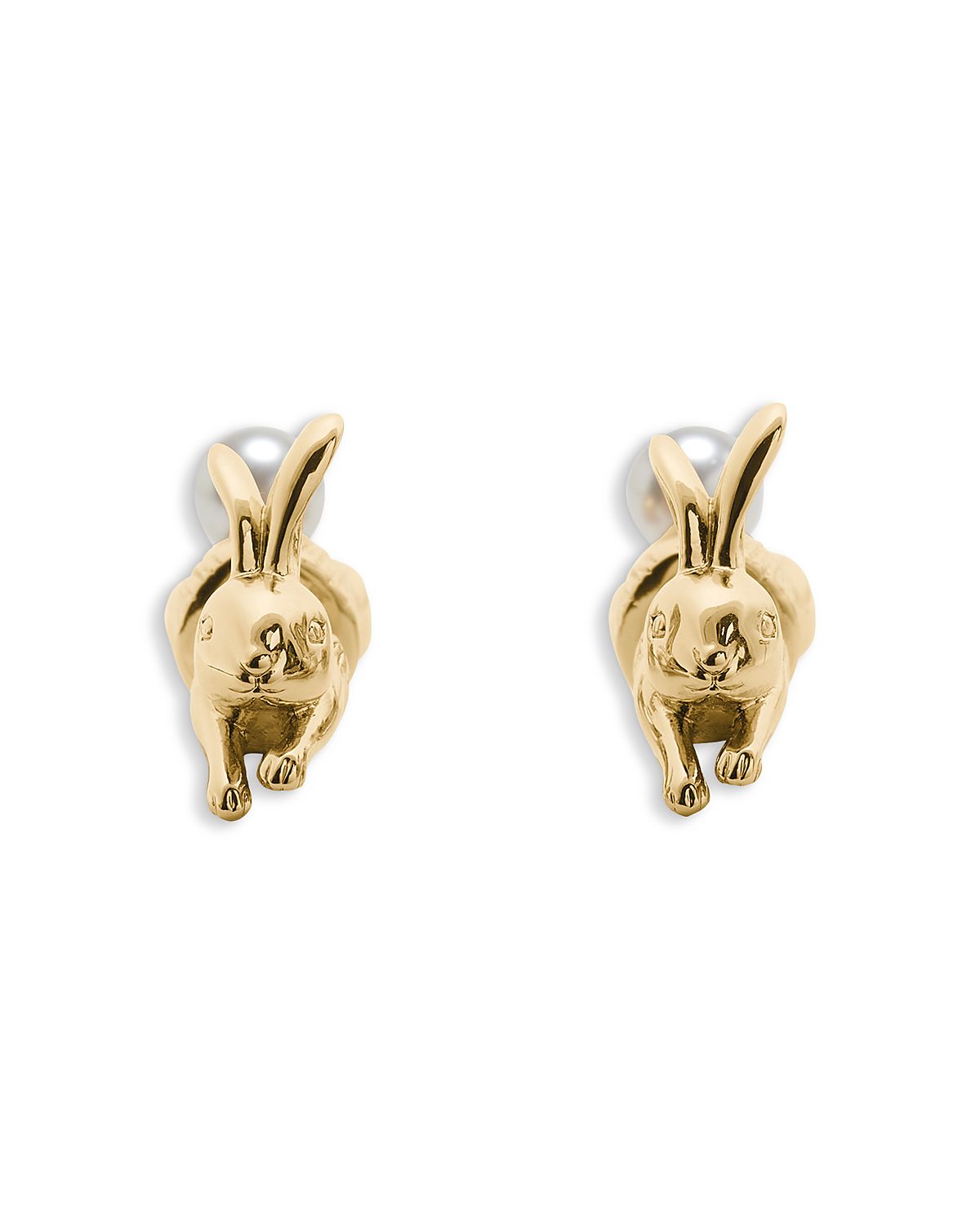 kate spade new york Secret Garden Imitation Pearl Bunny Front to Back Earrings