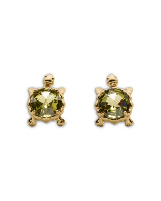 Secret Garden Cubic Zirconia Turtle Stud Earrings