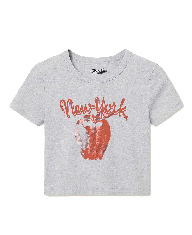Junk Food Clothing Women's New York The Big Apple Baby Tee