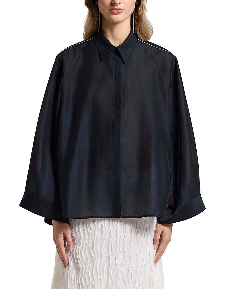 Peserico Leaf Collar Shirt