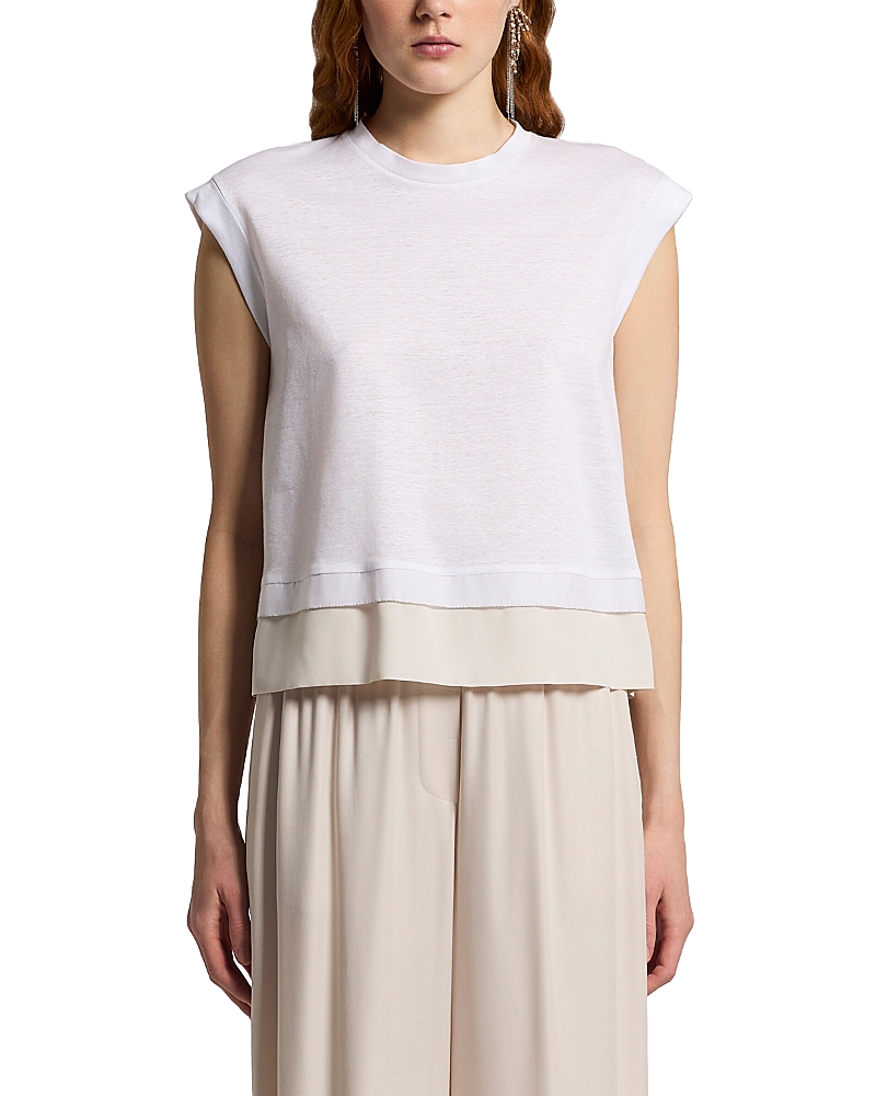 Peserico Layered Look Crewneck Tee