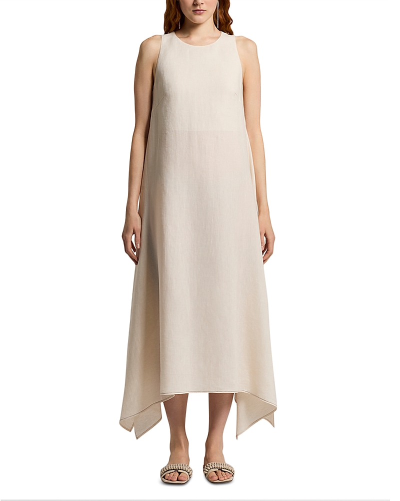 Peserico Long Sleeveless Round Neck Dress