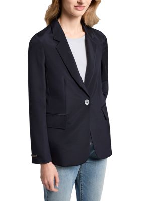 Single Breasted Crepe de Chine Blazer