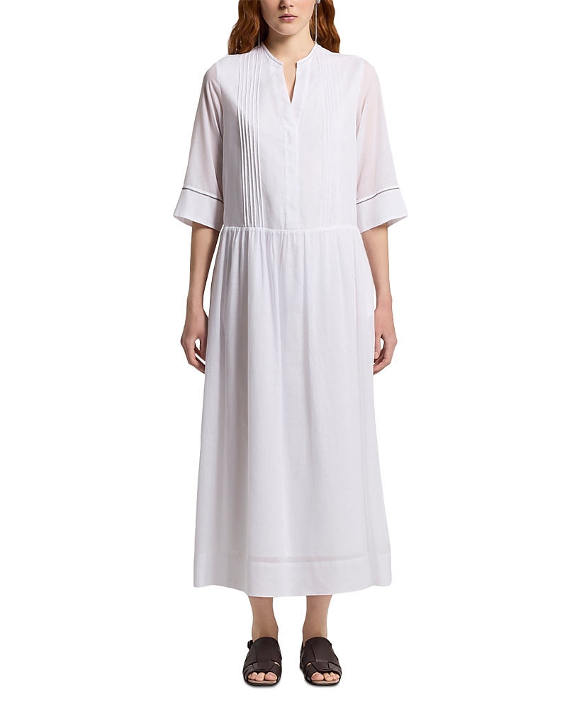 Peserico Midi Split Neck Dress