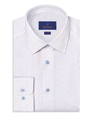 Trim Fit Neat Print Dress Shirt