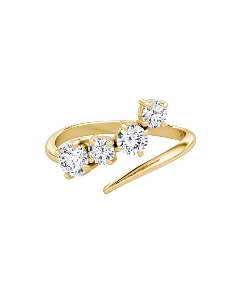 VRAI Cosmos Ring in 14K Gold, 0.61ctw Round Brilliant Lab Grown Diamond