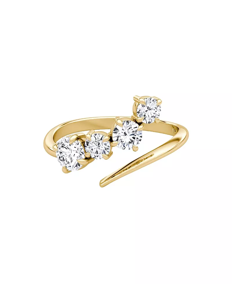 Vrai Cosmos Ring in 14K Yellow Gold, 0.61ctw Round Brilliant Lab Grown Diamond