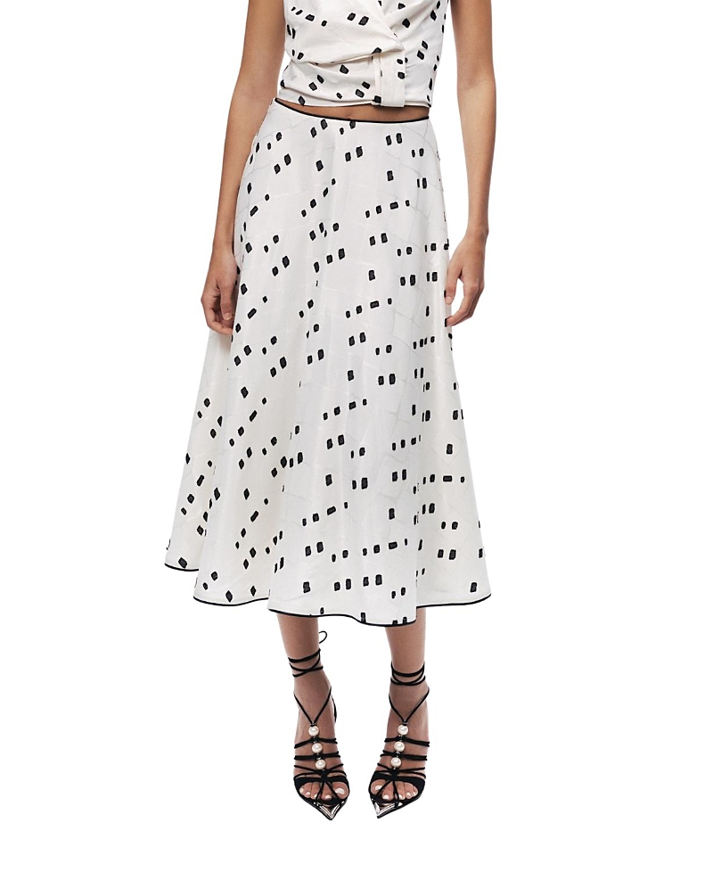 Nocturne Printed Midi Skirt